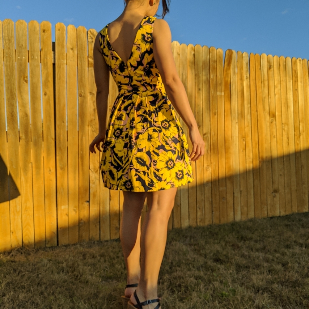 Jcrew sunflower summer dress 00